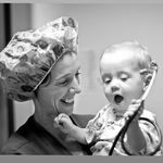 image of beth drolet with baby