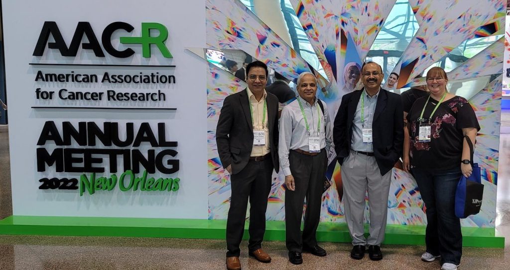 image of research staff at conference