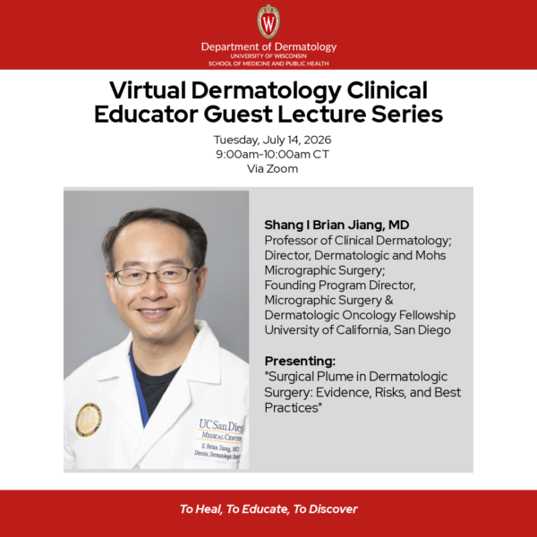 event announcement, with image of brian jiang, md july 14, 2026